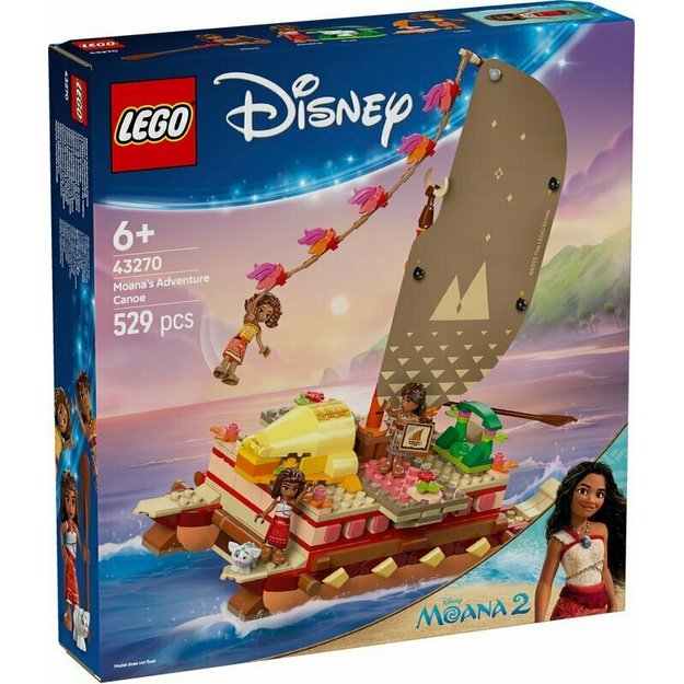 Konstruktorius vaikams „Moanos nuotykių kanoja“ Disney Princess, LEGO 43270