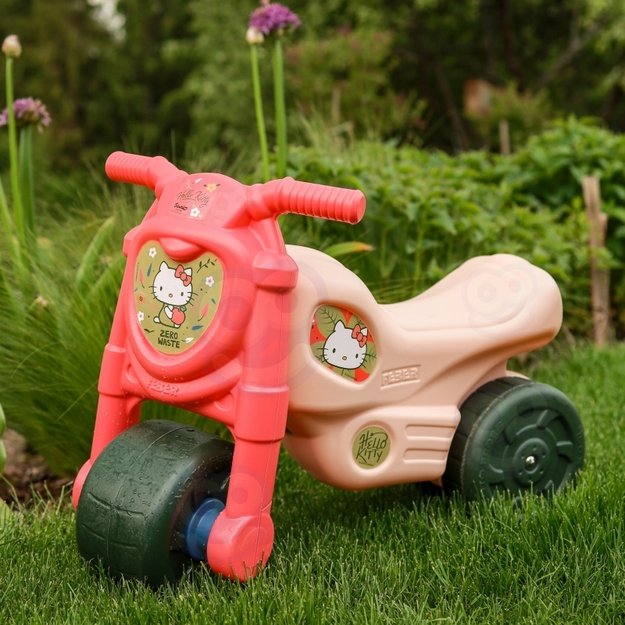 Paspiriamas vaikiškas motociklas „Hello Kitty“, rožinis
