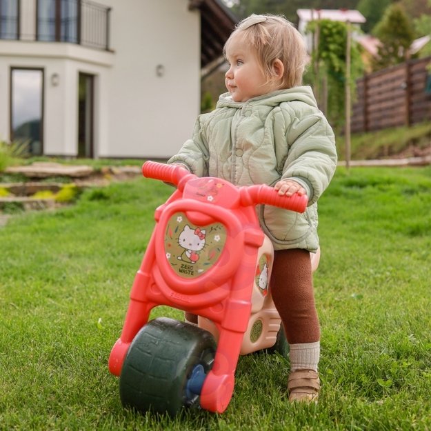 Paspiriamas vaikiškas motociklas „Hello Kitty“, rožinis