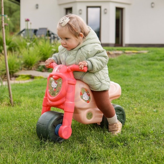 Paspiriamas vaikiškas motociklas „Hello Kitty“, rožinis