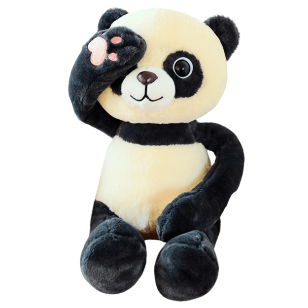 Pliušinė panda su magnetais letenose 23 cm