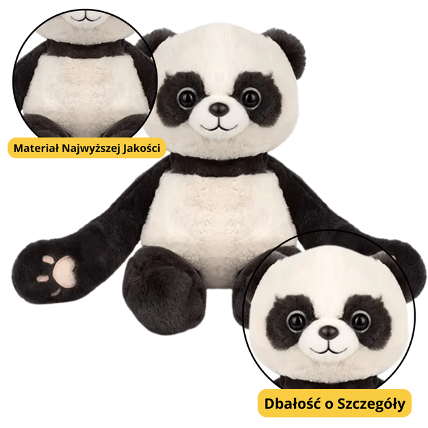 Pliušinė panda su magnetais letenose 23 cm 1