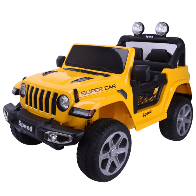 Vienvietis elektrinis džipas vaikams FT-938 4x4, geltonas