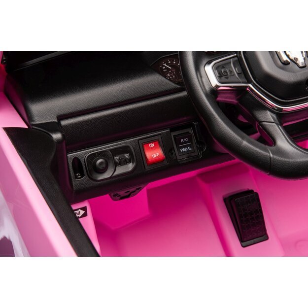 Dvivietis elektromobilis Dodge RAM 3500 4x4, rožinis