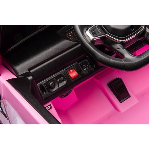 Dvivietis elektromobilis Dodge RAM 3500 4x4, rožinis