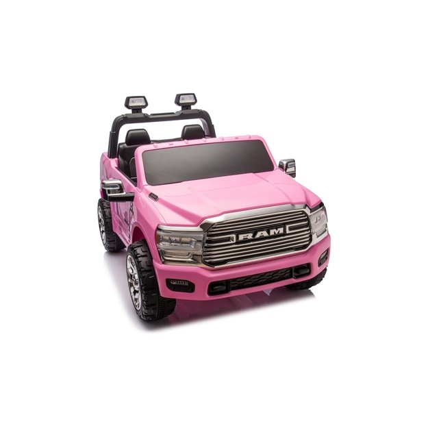 Dvivietis elektromobilis Dodge RAM 3500 4x4, rožinis
