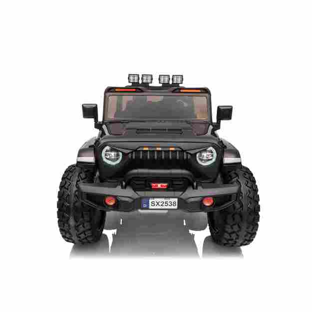 Dvivietis vaikiškas elektromobilis Extreme Sport 4x4, juodas