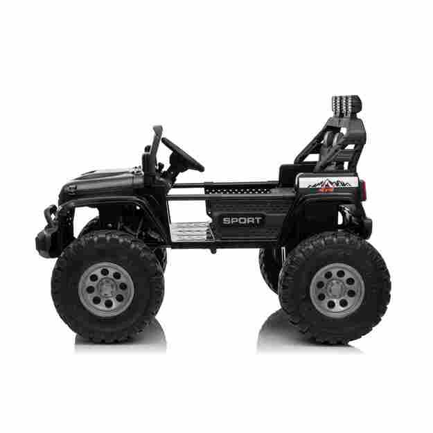 Dvivietis vaikiškas elektromobilis Extreme Sport 4x4, juodas