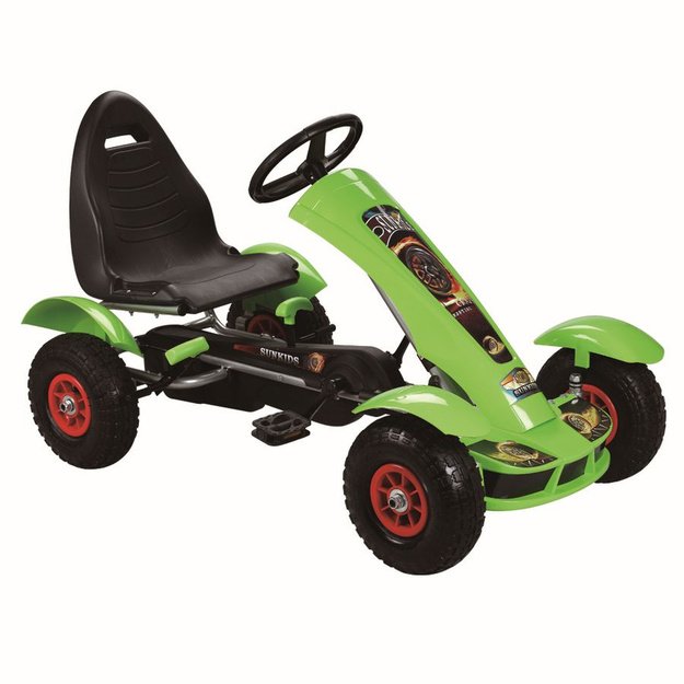 Pedalais minamas kartingas vaikams GOKART F618, žalias