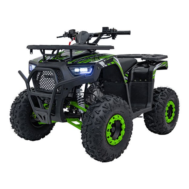 Benzininis keturratis vaikams 120CC DISCOVERER, žalias