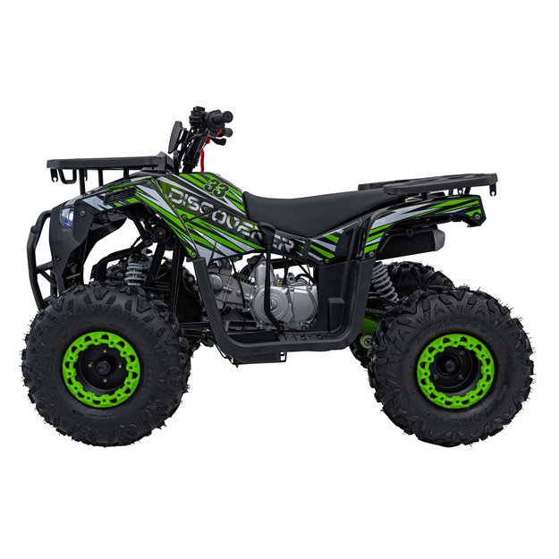 Benzininis keturratis vaikams 120CC DISCOVERER, žalias