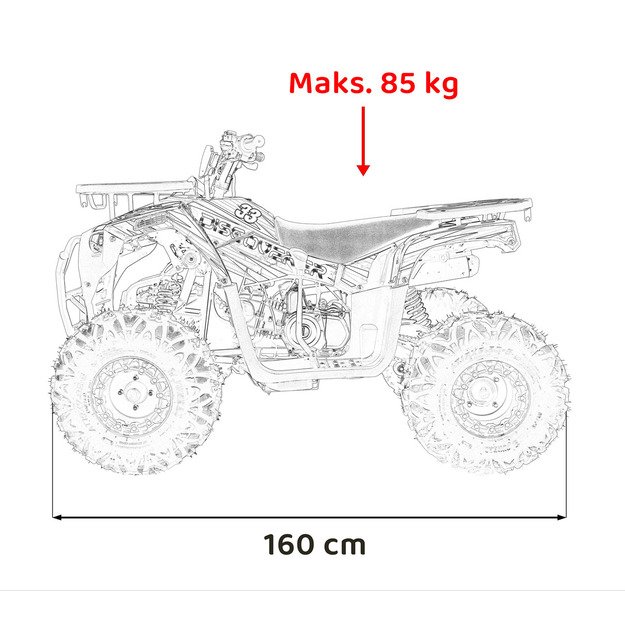 Benzininis keturratis vaikams 120CC DISCOVERER, žalias