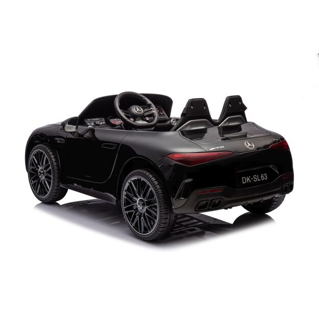 Dvivietis elektromobilis vaikams Mercedes AMG SL63, juodas