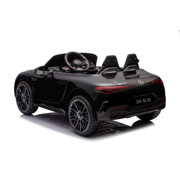 Dvivietis elektromobilis vaikams Mercedes AMG SL63, juodas