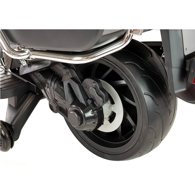 Elektrinis motociklas vaikams BMW R1200 Policija, baltas