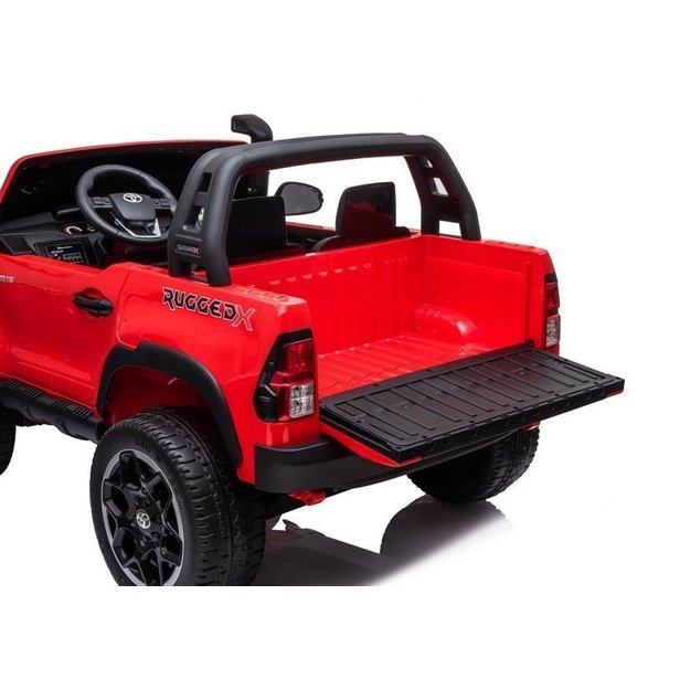 Vaikiškas elektromobilis Toyota Hilux, raudonas lakuotas 10