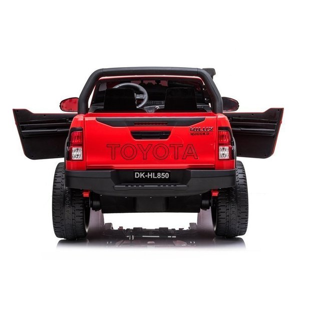 Vaikiškas elektromobilis Toyota Hilux, raudonas lakuotas 9
