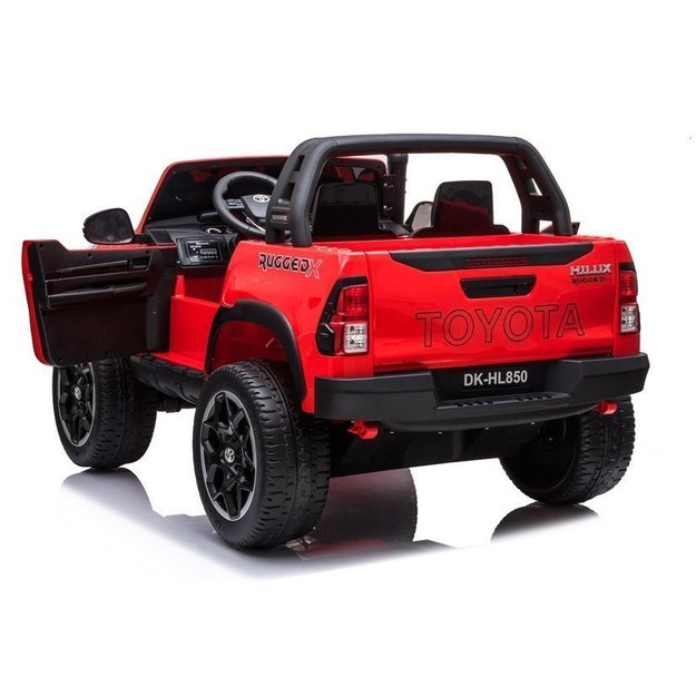 Vaikiškas elektromobilis Toyota Hilux, raudonas lakuotas 7