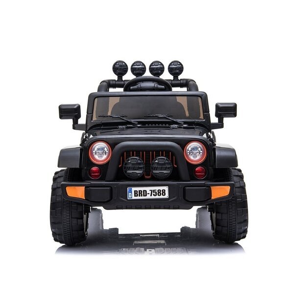 Vienvietis elektromobilis vaikams JEEP 4x4 BRD-7588, juodas 6
