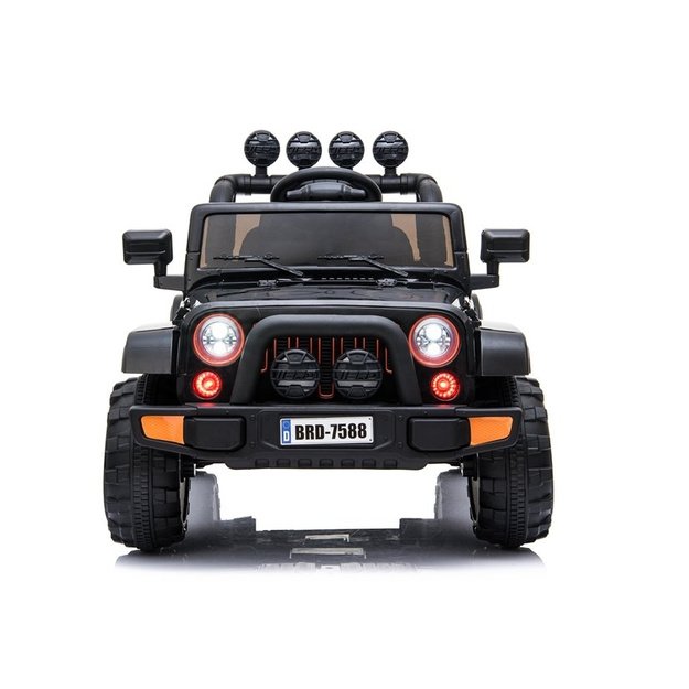 Vienvietis elektromobilis vaikams JEEP 4x4 BRD-7588, juodas 3
