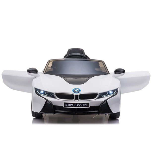 Vienvietis vaikiškas elektromobilis vaikams BMW i8 Coupe, baltas 9