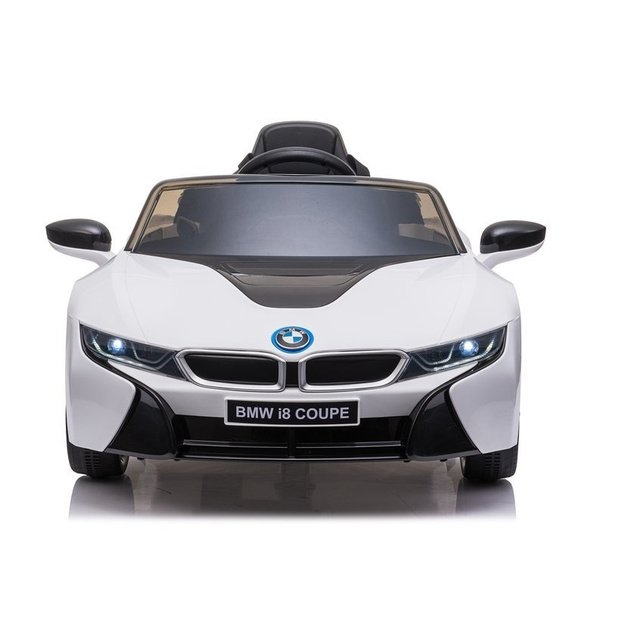 Vienvietis vaikiškas elektromobilis vaikams BMW i8 Coupe, baltas 7