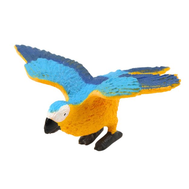 Mini egzotinių paukščių figūrėlių rinkinys 4–11 cm, 6 vnt. 4