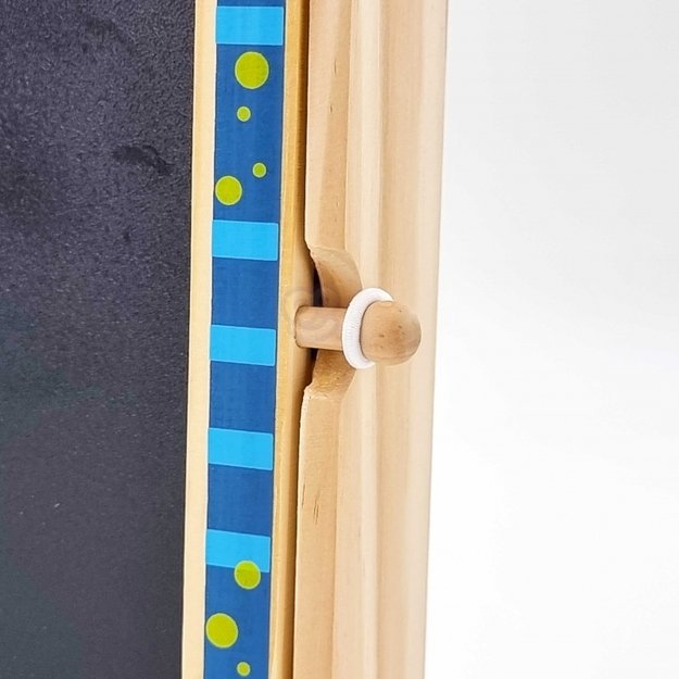 Medinė 2 in 1 dvipusė piešimo magnetinė lenta su dėlione - Tooky Toy