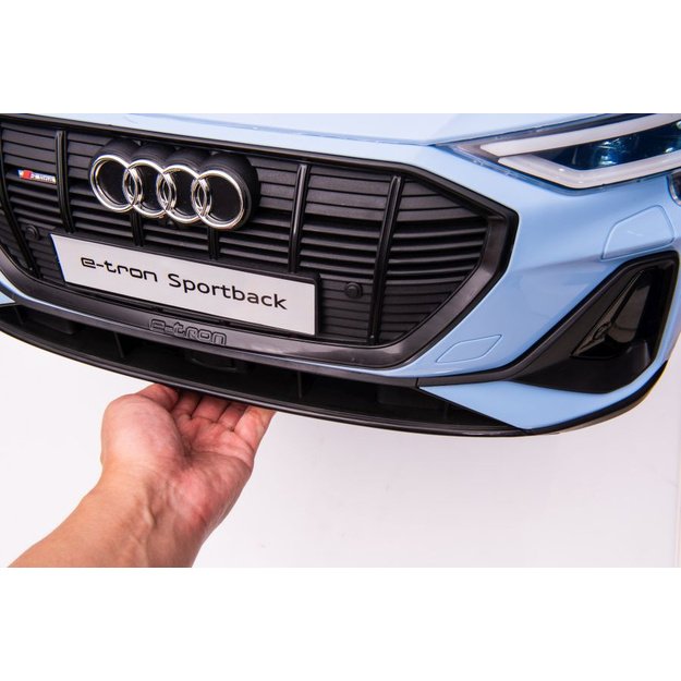 Vienvietis elektromobilis vaikams AUDI E- Tron QLS-6688, mėlynas