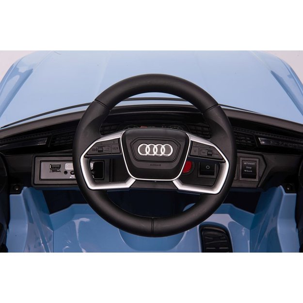 Vienvietis elektromobilis vaikams AUDI E- Tron QLS-6688, mėlynas