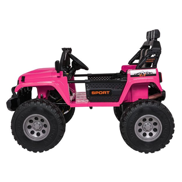 Dvivietis vaikiškas elektromobilis Extreme Sport 4x4, rožinis 24