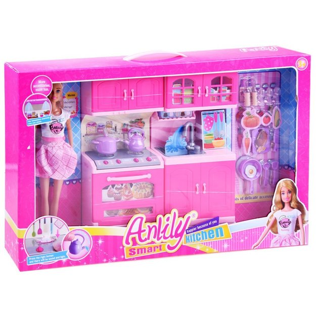 Lėlė Anlily ir virtuvė su garso ir šviesos efektais