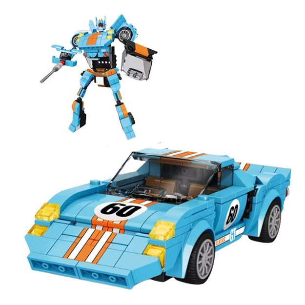 Automobilio – roboto konstruktorius vaikams 2in1 336 vnt. 1