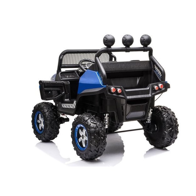 Vaikiškas vienvietis elektromobilis Mercedes Benz Unimog S, mėlynas lakuotas