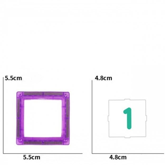 Magnetinis 3D konstruktoriaus rinkinys vaikams 70 vnt. WOOPIE 7