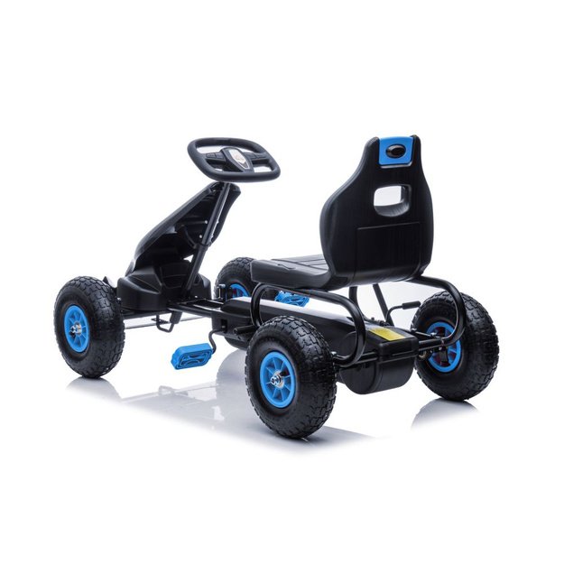 Velomobilis su pedalais Go-kart G18, mėlynas