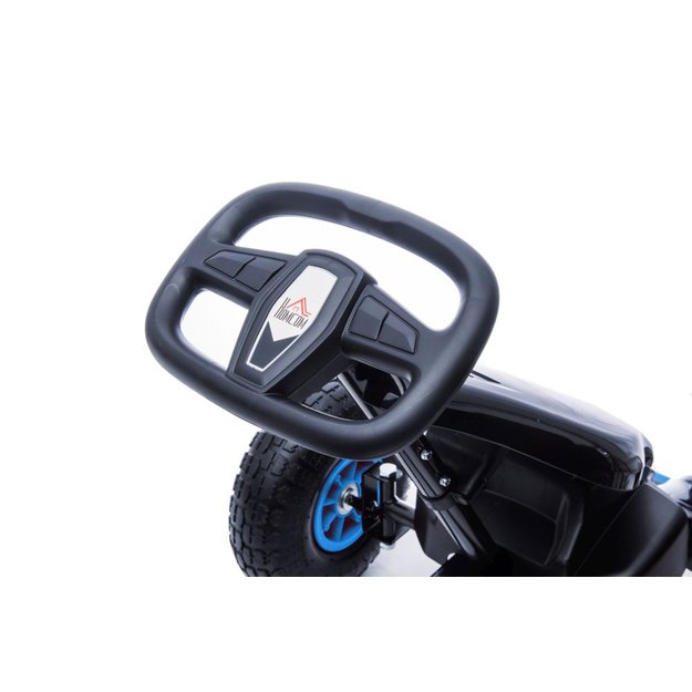 Velomobilis su pedalais Go-kart G18, mėlynas
