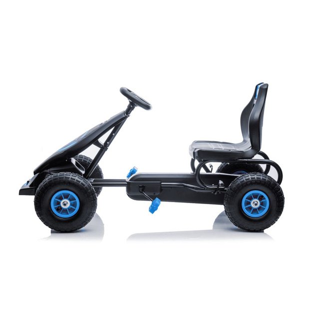 Velomobilis su pedalais Go-kart G18, mėlynas
