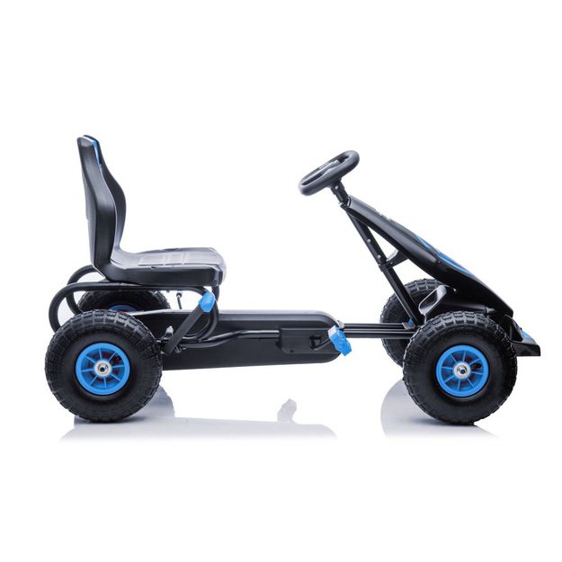 Velomobilis su pedalais Go-kart G18, mėlynas