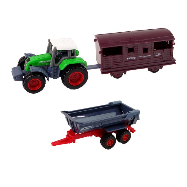Žemės ūkio transporto priemonių rinkinys 12 vnt., metalas 4