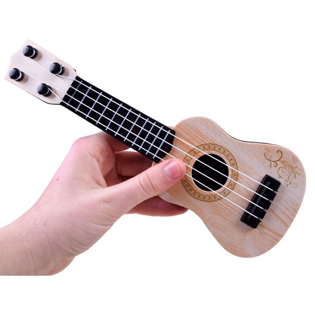 Mini gitara vaikams 25 cm, šviesiai ruda