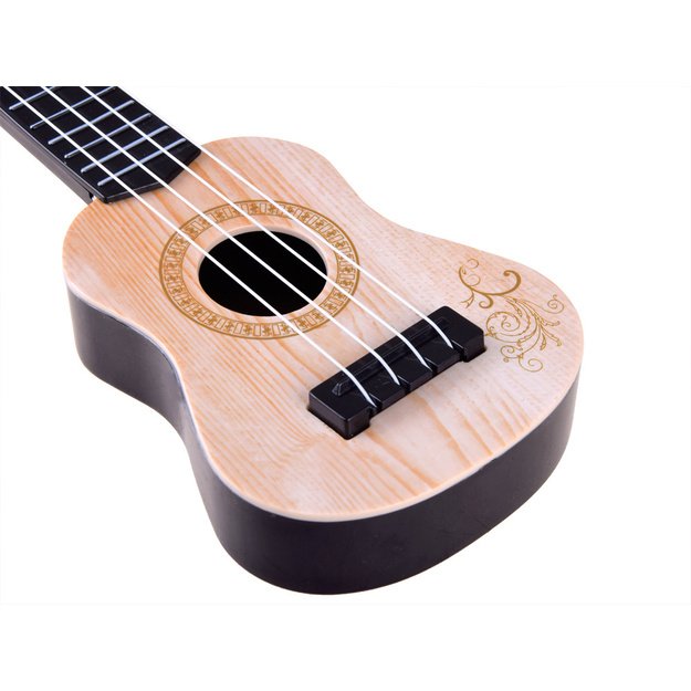 Mini gitara vaikams 25 cm, šviesiai ruda