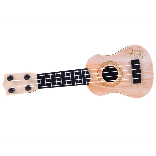 Mini gitara vaikams 25 cm, šviesiai ruda