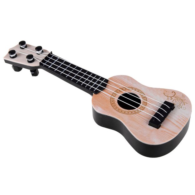 Mini gitara vaikams 25 cm, šviesiai ruda
