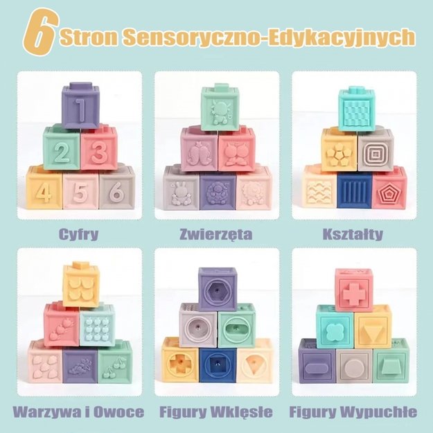 Sensorinių kaladėlių rinkinys 23 el., WOOPIE 1