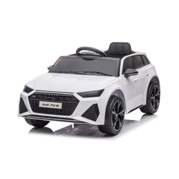 Vienvietis elektromobilis vaikams Audi RS6 BRD, baltas