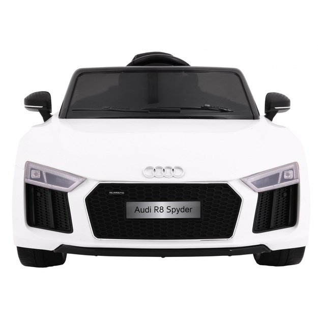 Vienvietis elektromobilis vaikams AUDI R8 Spyder RS, baltas