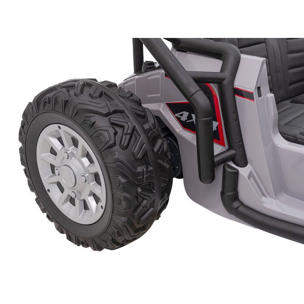 Dvivietis elektromobilis bagis Auto Buggy Racing 5, 24V, pilkas