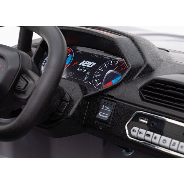 Dvivietis elektromobilis bagis Auto Buggy Racing 5, 24V, pilkas