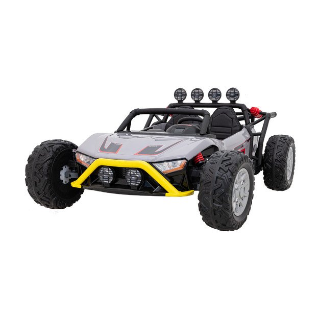 Dvivietis elektromobilis bagis Auto Buggy Racing 5, 24V, pilkas